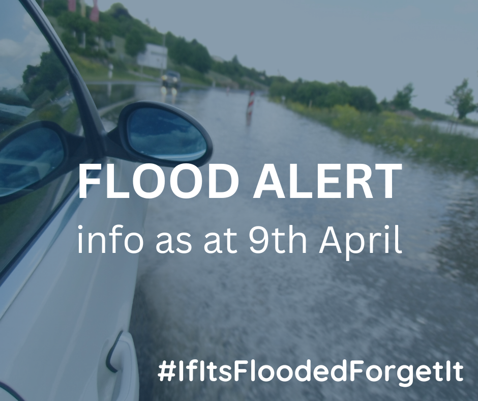 Flood alert for 9th April.