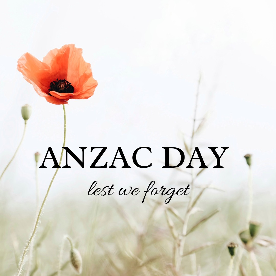 Anzac Day Poppy Lest We Forget