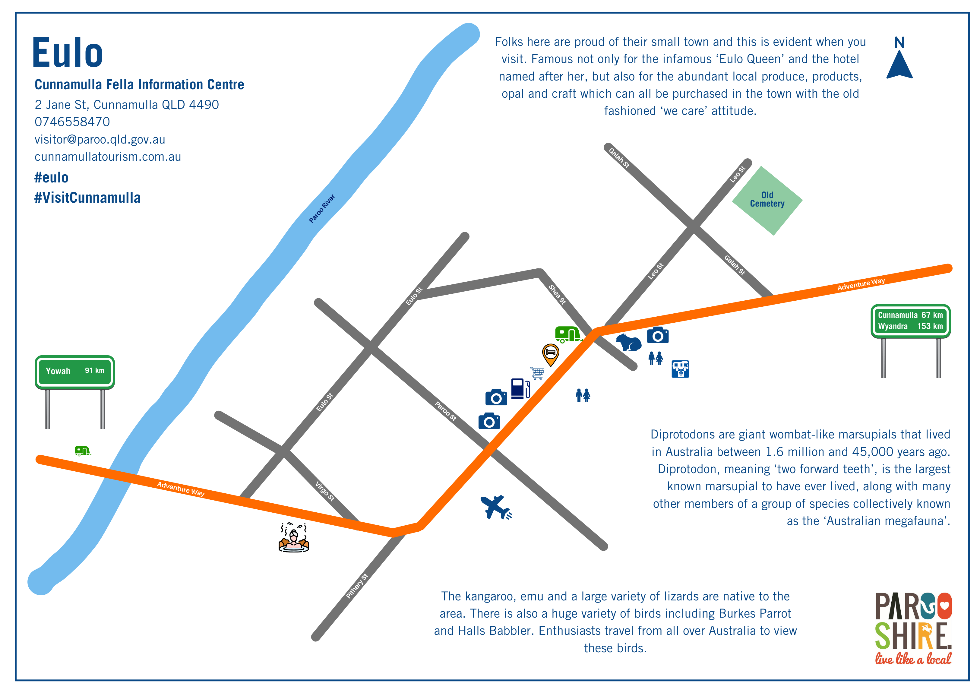 Eulo Town Map 2023