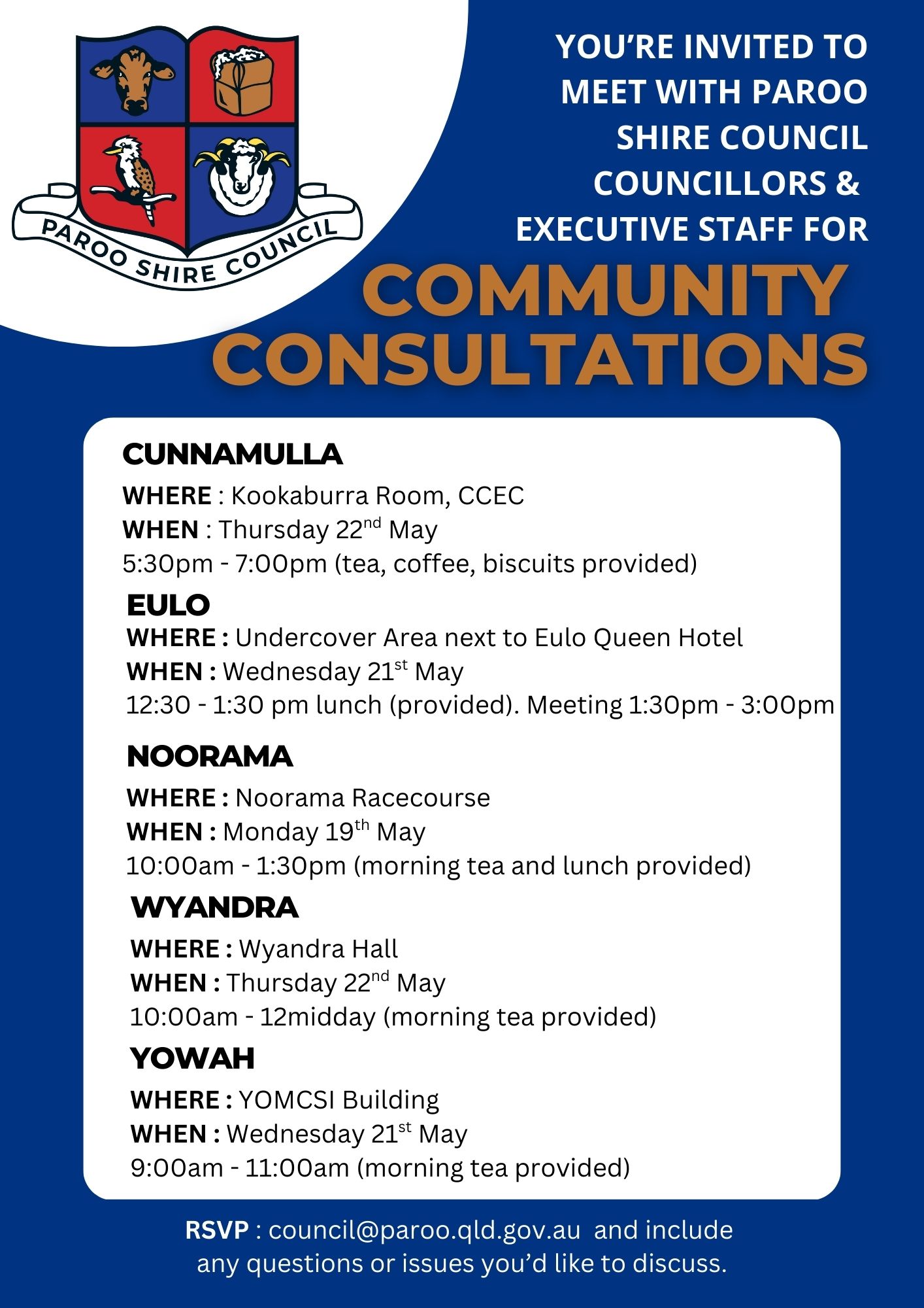 Picture showing dates of meetings