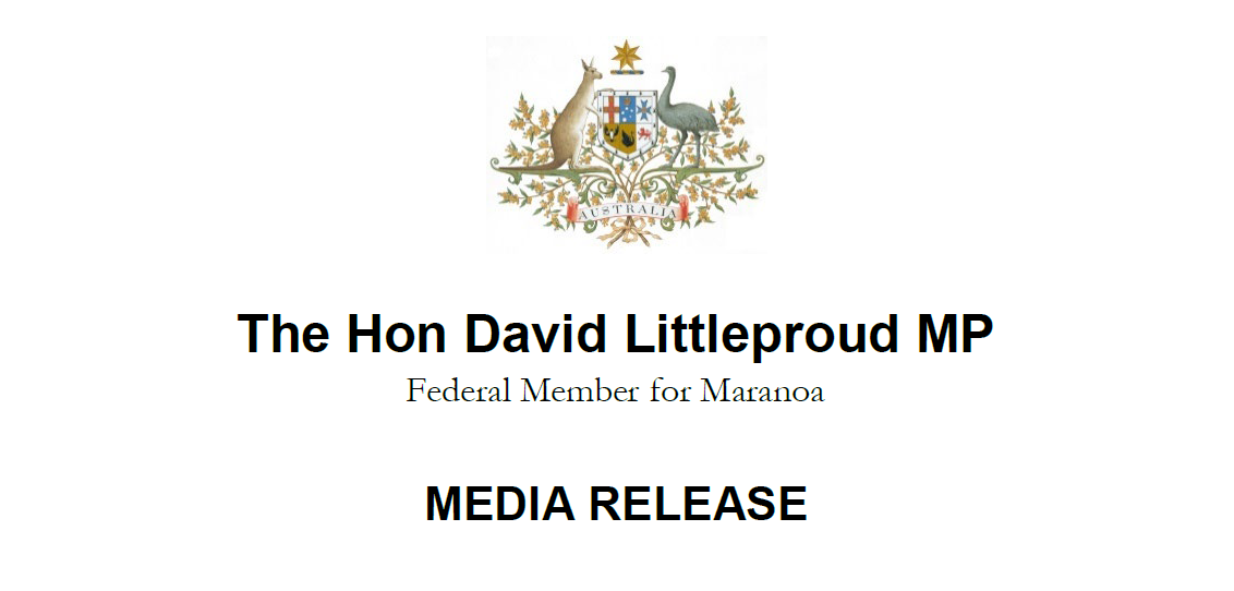 Media release david littleproud