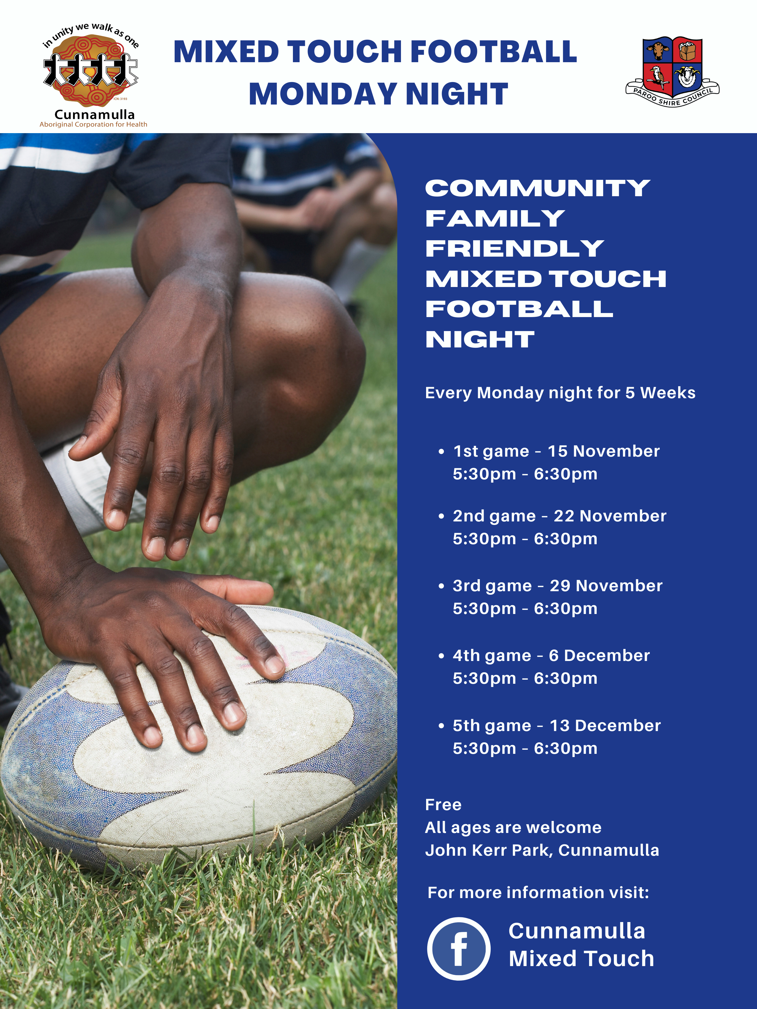 Mixed touch football monday night