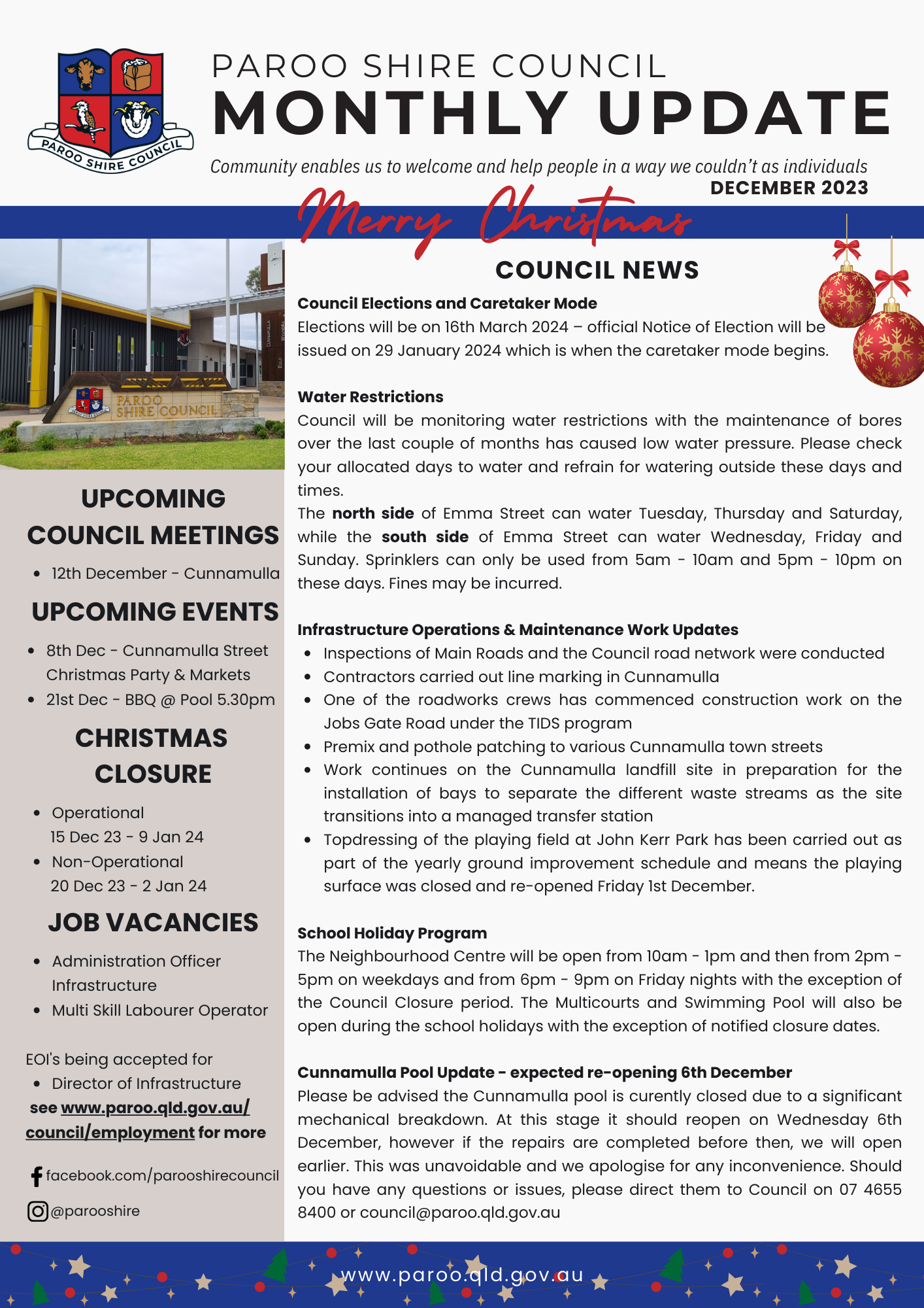 Paroo shire newsletter dec 23 page 1 