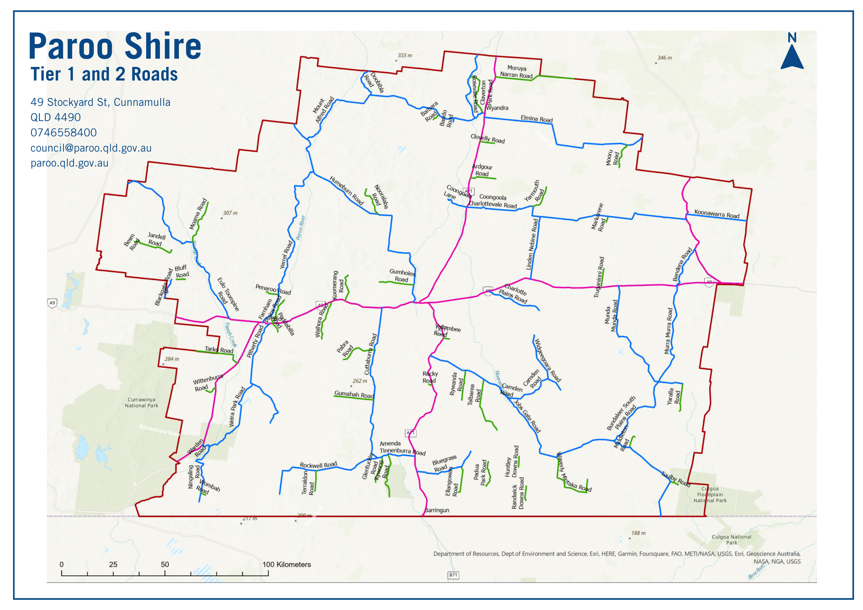 Paroo Tier 1 and 2 Roads