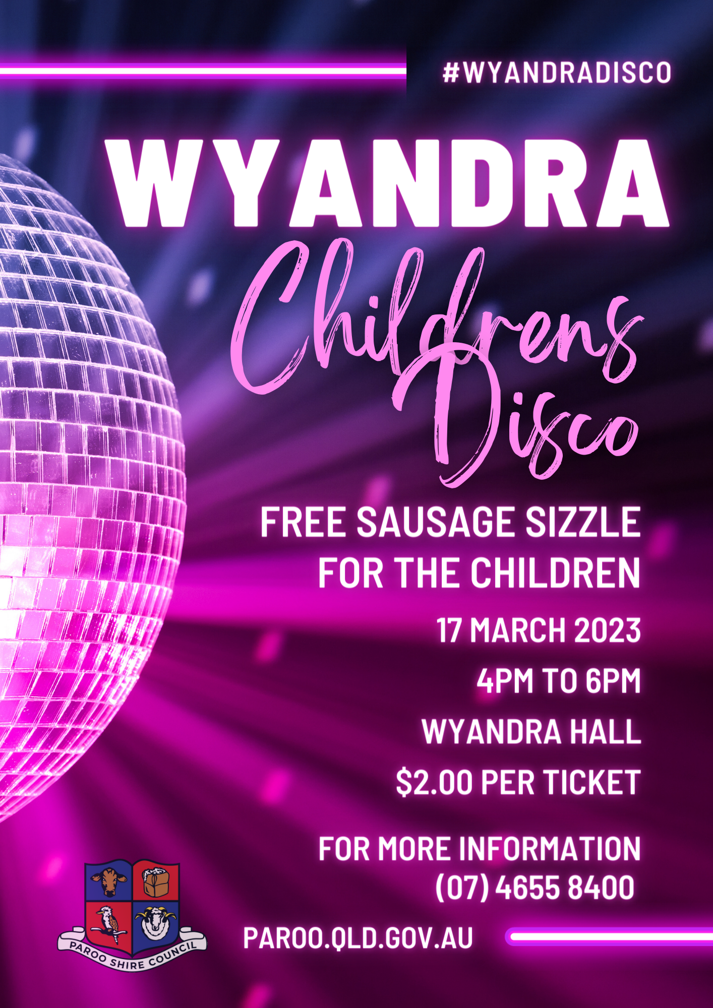 Wyandra disco a4 flyer