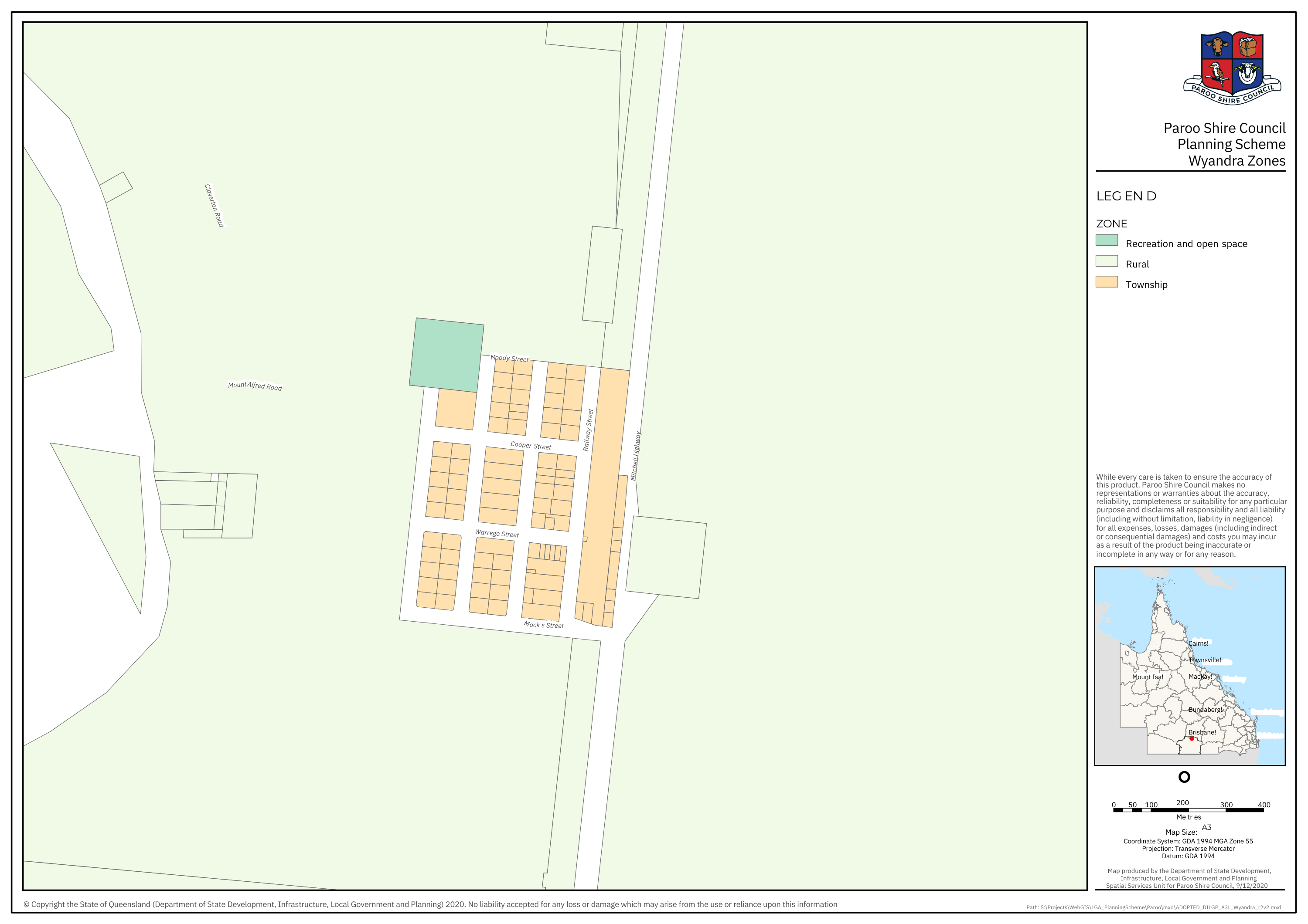 Wyandra Planning Zones