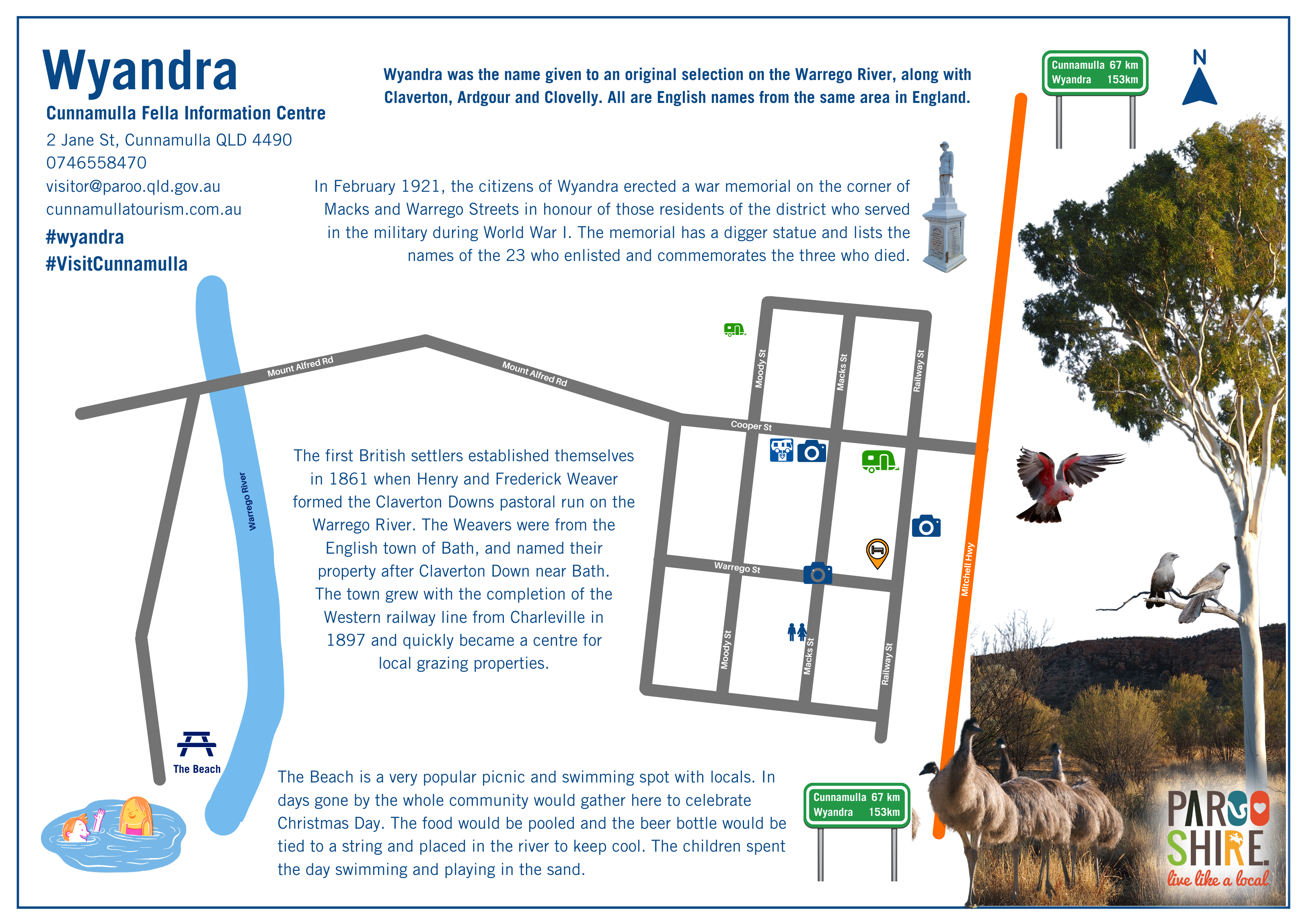 Wyandra Town Map 2023