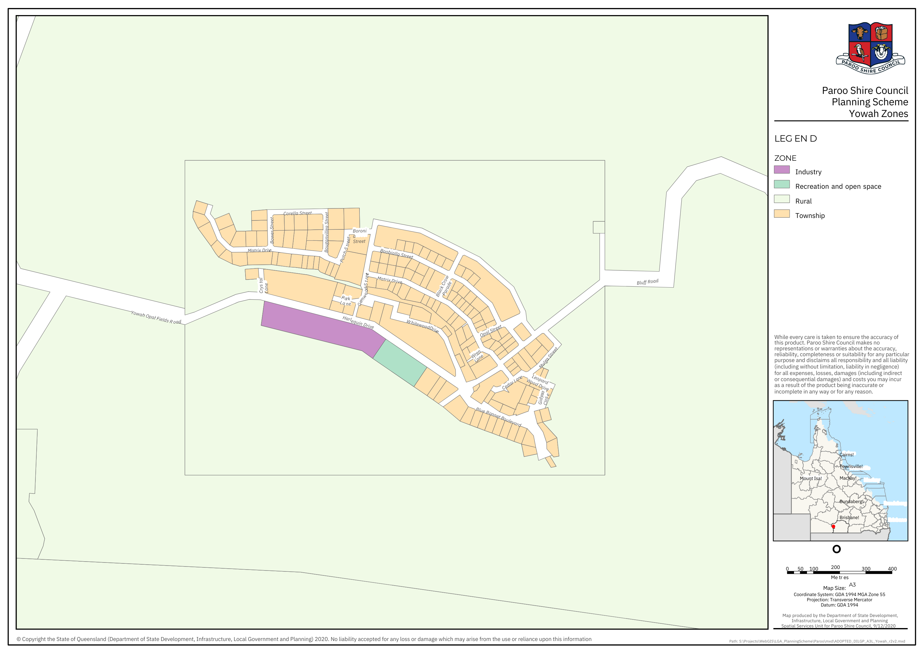 Yowah Planning Zones