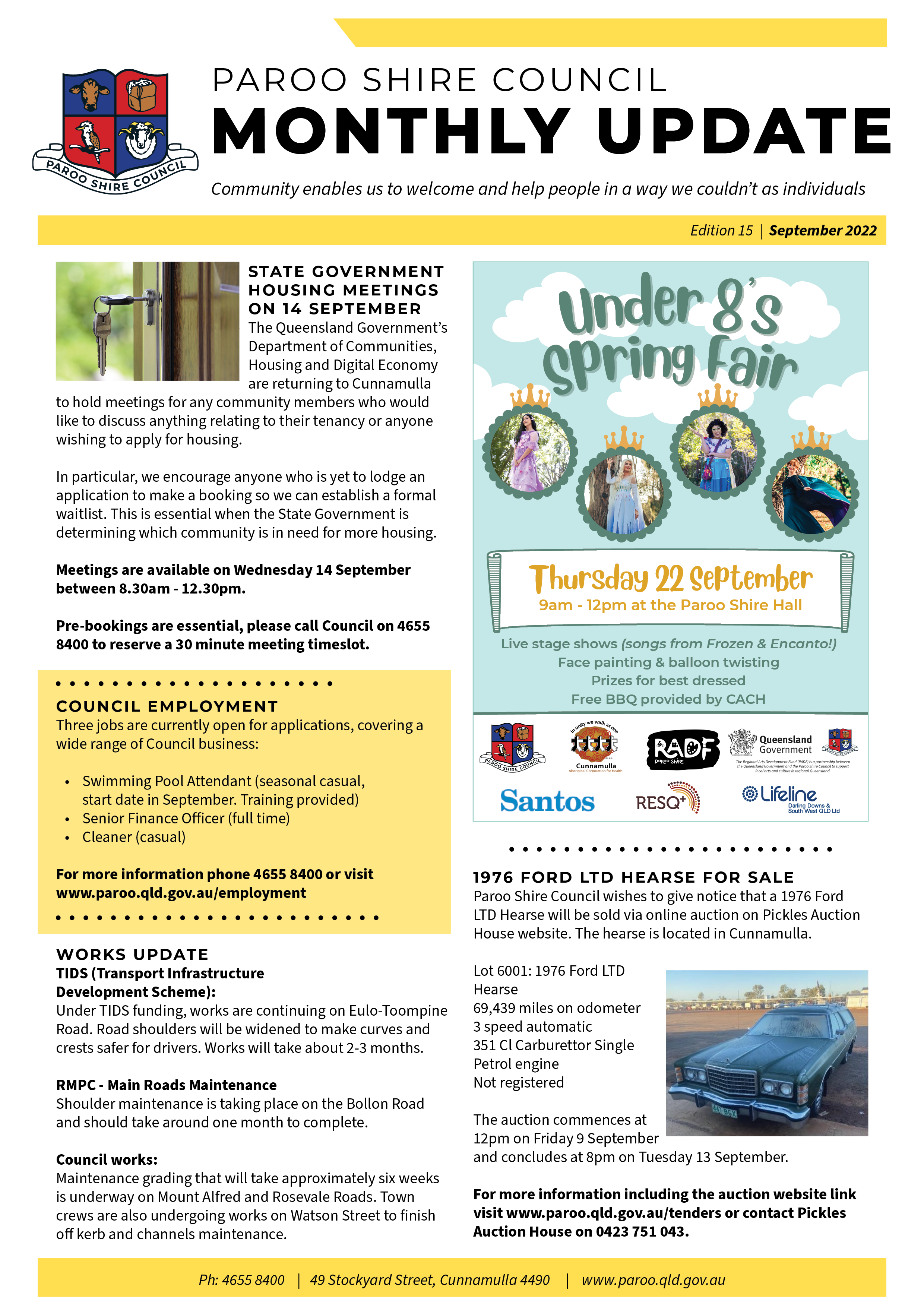 Sept newsletter a4 page 1